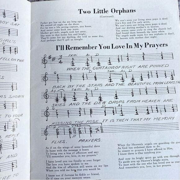 Vintage Sheet Music Cowboy Loye Presents 20 Famous Heart Songs Booklet - Picture 4 of 8